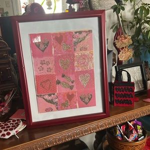 Large Framed Valentines Picture